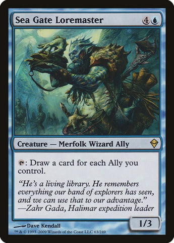 Image for Sea Gate Loremaster (63) [Zendikar]