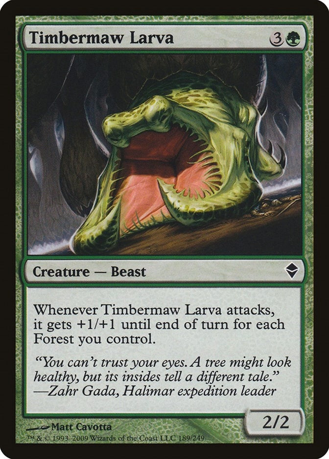 Image for Timbermaw Larva (189) [Zendikar]