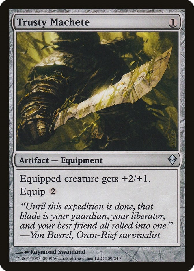 Image for Trusty Machete (209) [Zendikar]