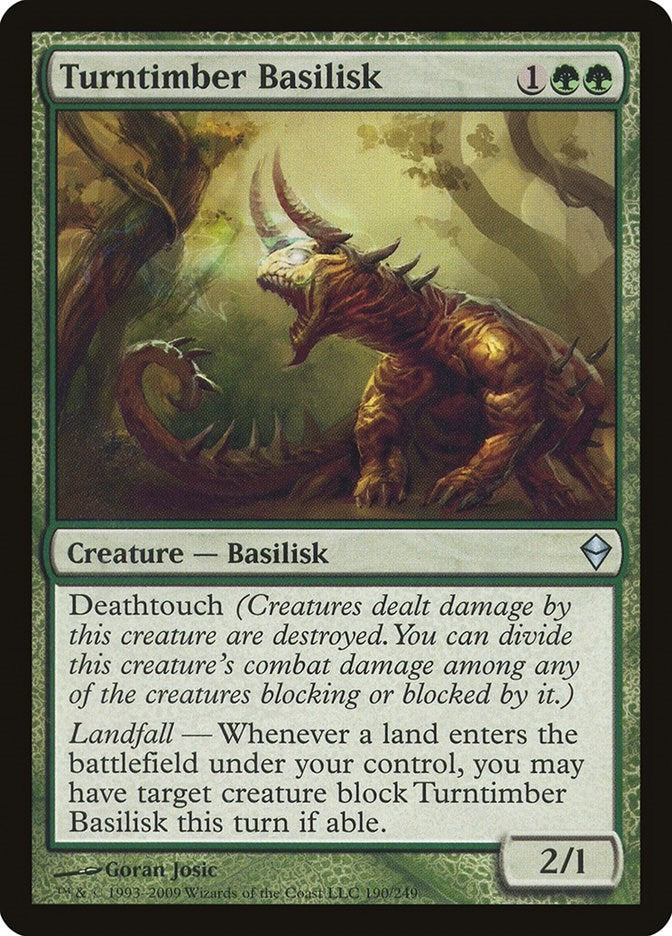 Image for Turntimber Basilisk (190) [Zendikar]