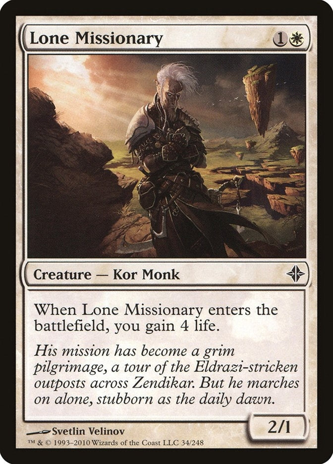Image for Lone Missionary (34) [Rise of the Eldrazi]