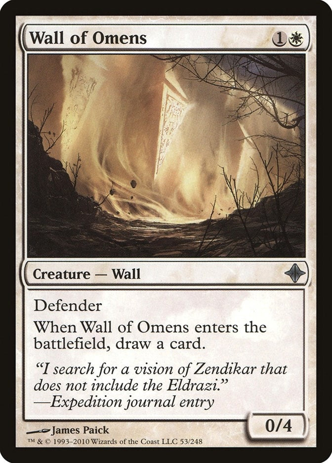 Image for Wall of Omens (53) [Rise of the Eldrazi]