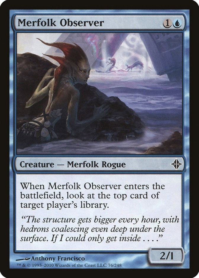 Image for Merfolk Observer (76) [Rise of the Eldrazi]