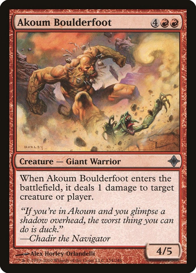 Image for Akoum Boulderfoot (134) [Rise of the Eldrazi]