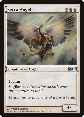 Image for Serra Angel (27) [Magic 2011 (M11)]