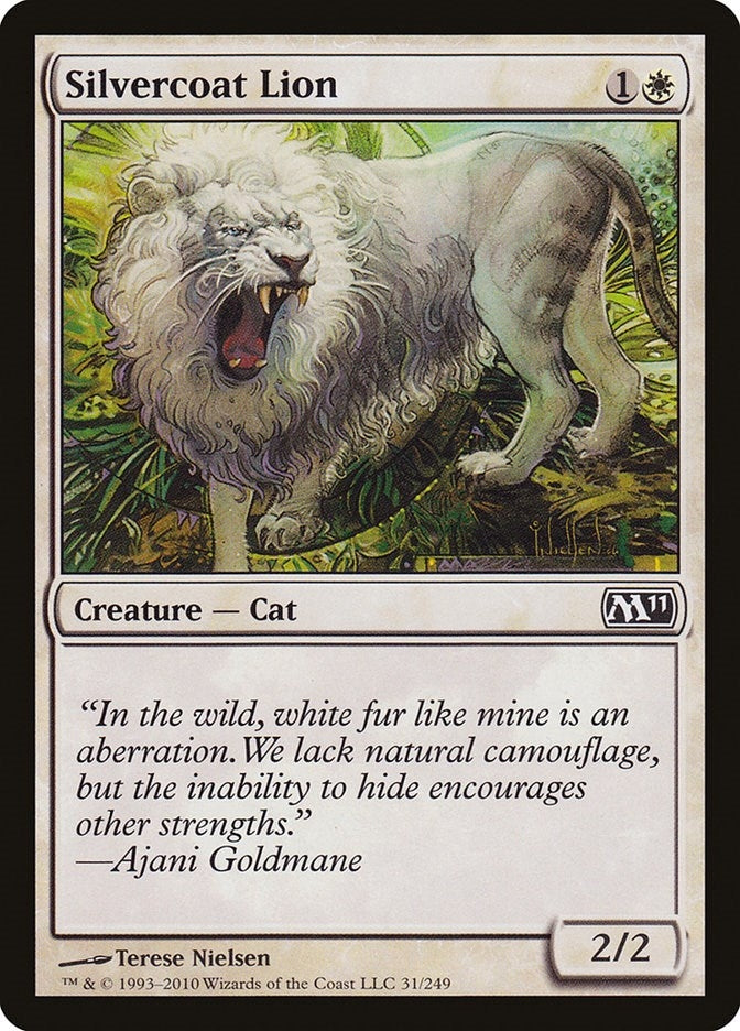 Image for Silvercoat Lion (31) [Magic 2011 (M11)]