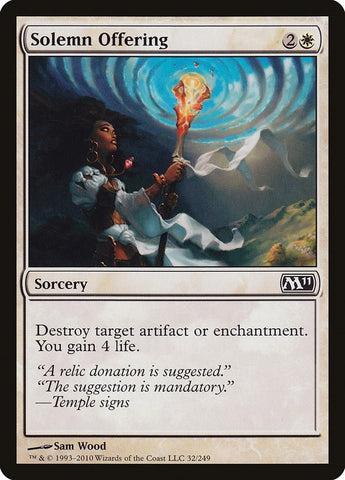 Image for Solemn Offering (32) [Magic 2011 (M11)]
