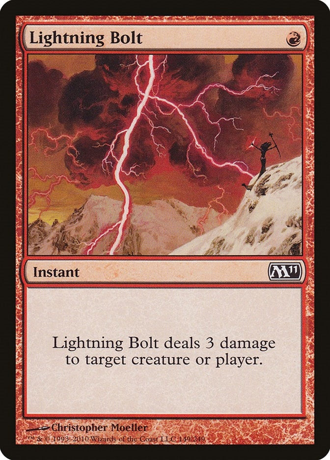 Image for Lightning Bolt (149) [Magic 2011 (M11)]