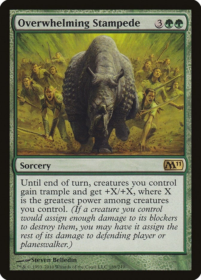 Image for Overwhelming Stampede (189) [Magic 2011 (M11)]