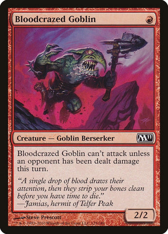 Image for Bloodcrazed Goblin (125) [Magic 2011 (M11)]