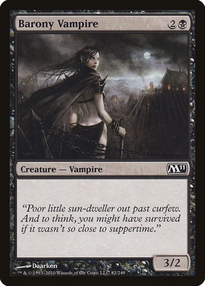 Image for Barony Vampire (82) [Magic 2011 (M11)]