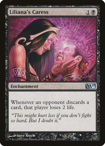 Image for Liliana's Caress (103) [Magic 2011 (M11)]