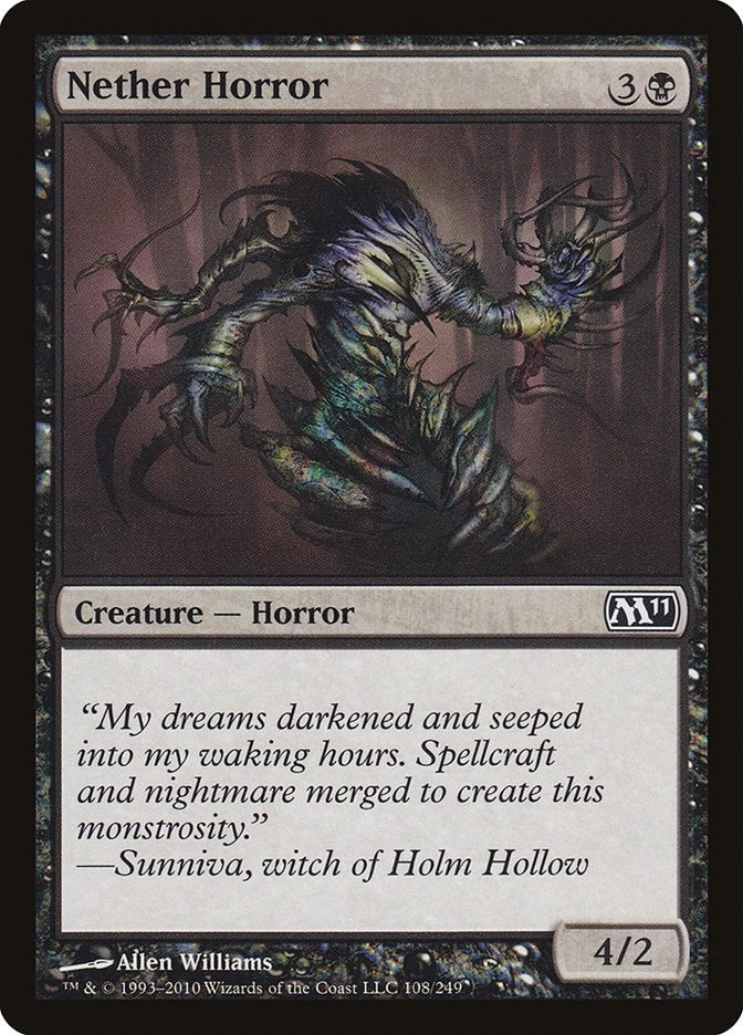 Image for Nether Horror (108) [Magic 2011 (M11)]