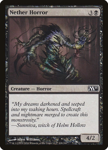 Image for Nether Horror (108) [Magic 2011 (M11)]