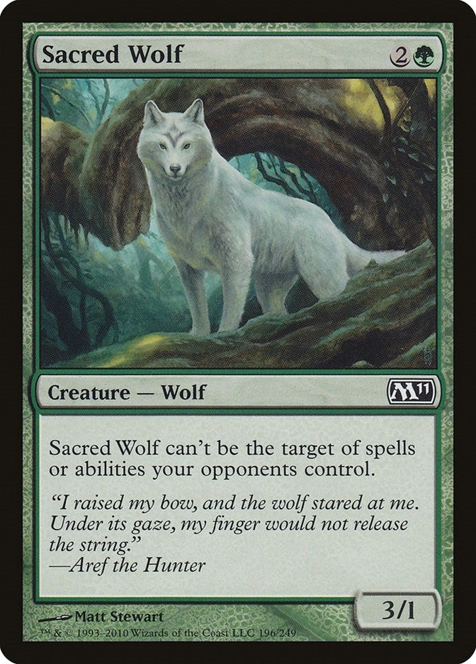 Image for Sacred Wolf (196) [Magic 2011 (M11)]