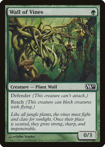 Image for Wall of Vines (199) [Magic 2011 (M11)]