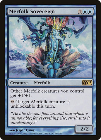 Image for Merfolk Sovereign (65) [Magic 2011 (M11)]