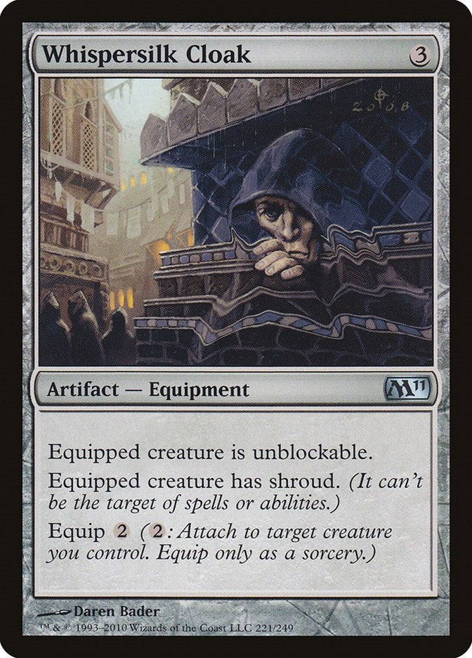 Image for Whispersilk Cloak (221) [Magic 2011 (M11)]