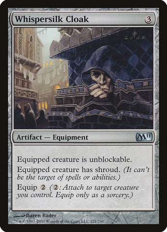 Image for Whispersilk Cloak (221) [Magic 2011 (M11)]