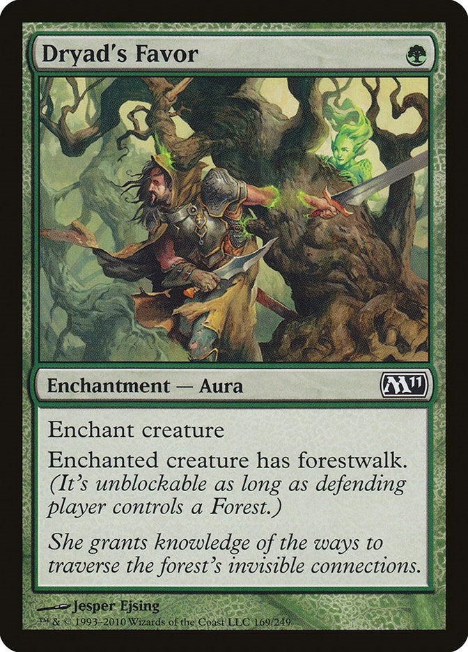 Image for Dryad's Favor (169) [Magic 2011 (M11)]
