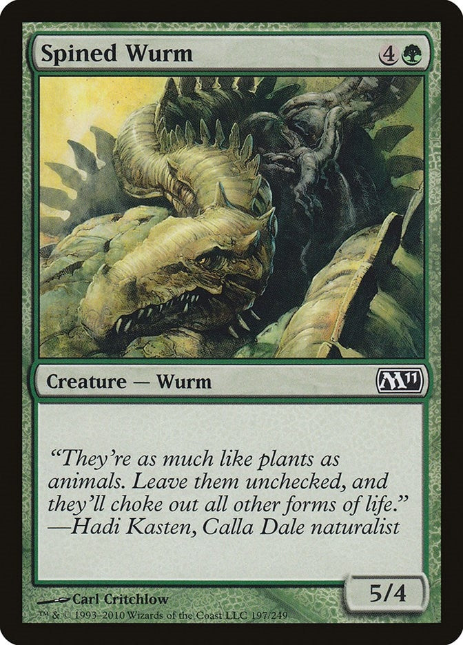 Image for Spined Wurm (197) [Magic 2011 (M11)]