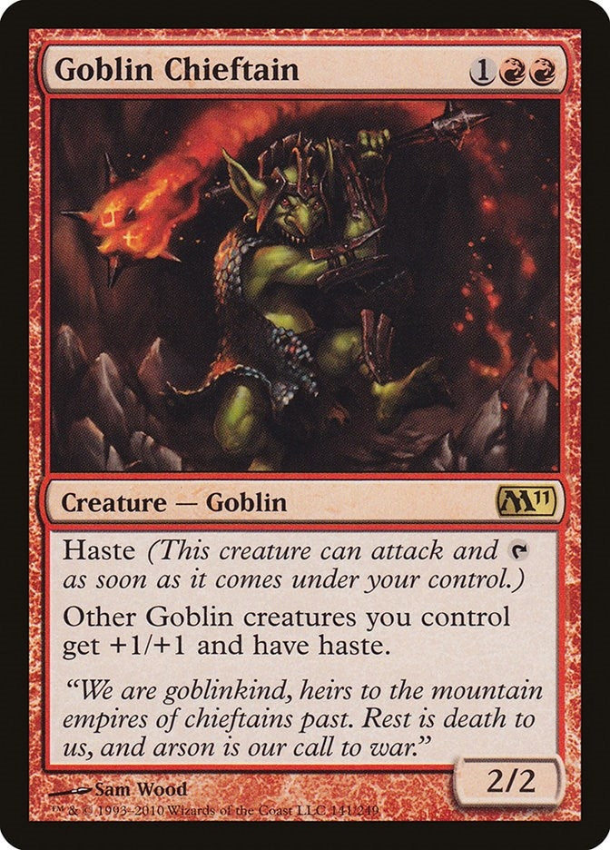 Image for Goblin Chieftain (141) [Magic 2011 (M11)]