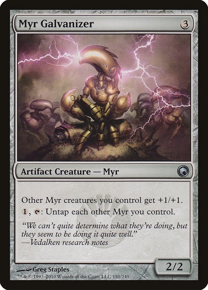 Image for Myr Galvanizer (181) [Scars of Mirrodin]