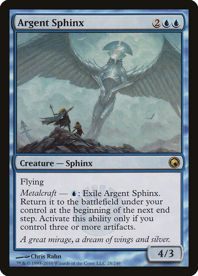 Image for Argent Sphinx (28) [Scars of Mirrodin]