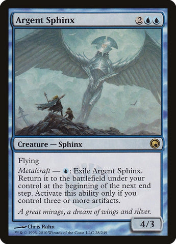 Image for Argent Sphinx (28) [Scars of Mirrodin]