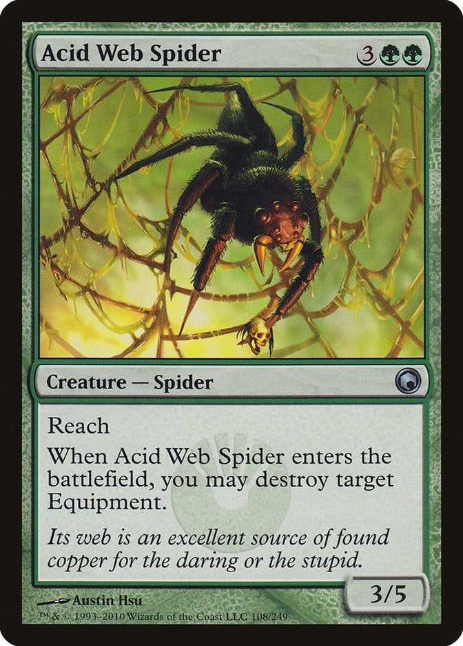 Image for Acid Web Spider (108) [Scars of Mirrodin]