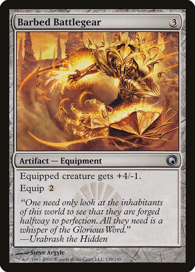 Image for Barbed Battlegear (139) [Scars of Mirrodin]