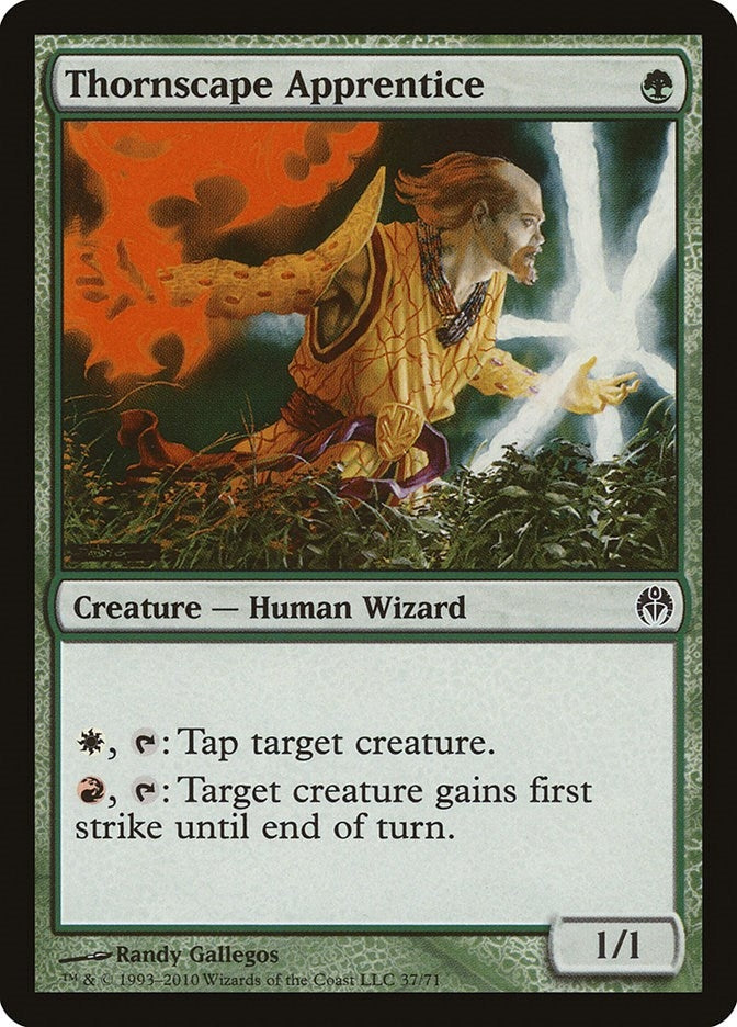 Image for Thornscape Apprentice (37) [Duel Decks: Phyrexia vs. the Coalition]
