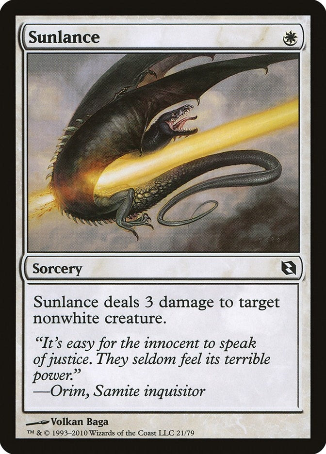 Image for Sunlance (21) [Duel Decks: Elspeth vs. Tezzeret]