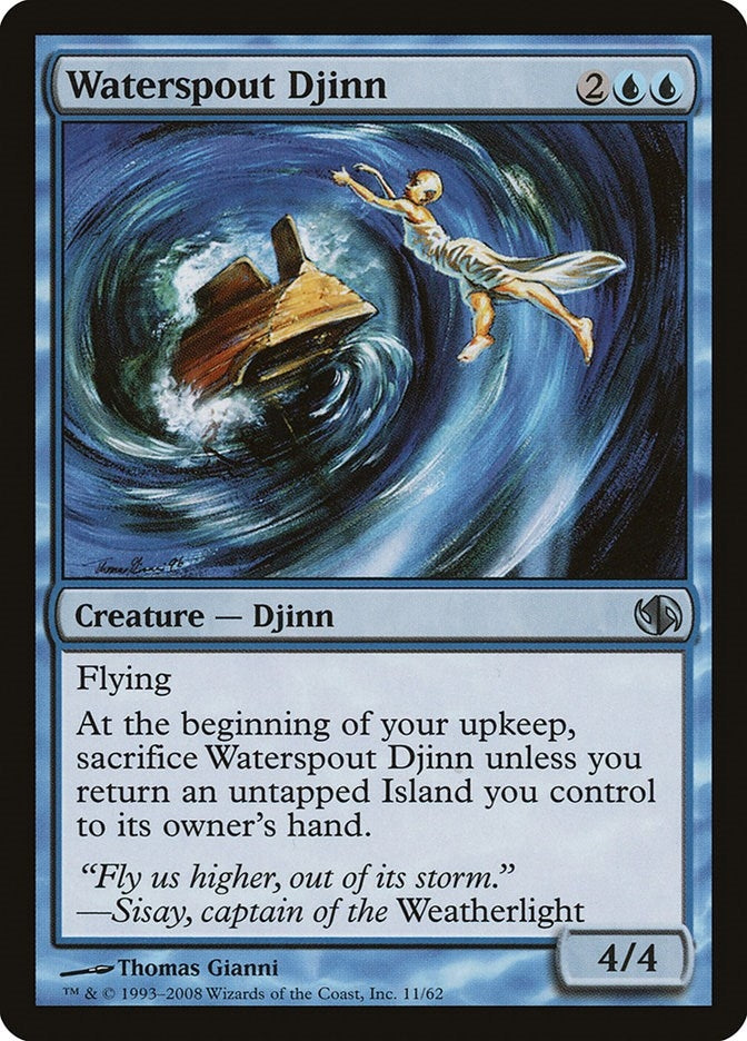 Image for Waterspout Djinn (11) [Duel Decks: Jace vs. Chandra]