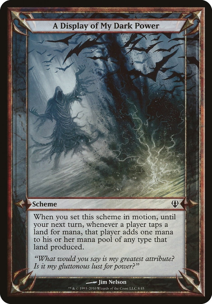 Image for A Display of My Dark Power (Archenemy) [Oversize Cards]