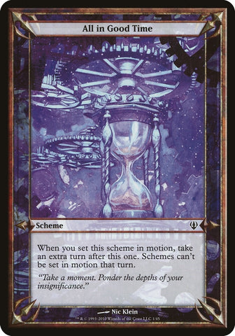 Image for All in Good Time (Archenemy) [Oversize Cards]
