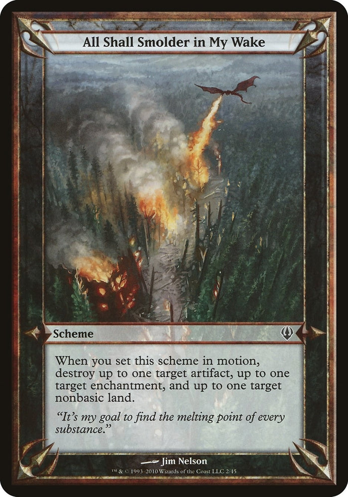 Image for All Shall Smolder in My Wake (Archenemy) [Oversize Cards]
