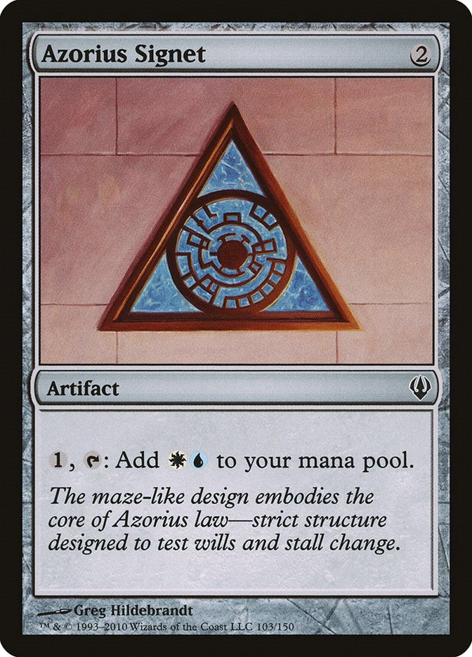 Image for Azorius Signet (103) [Archenemy]