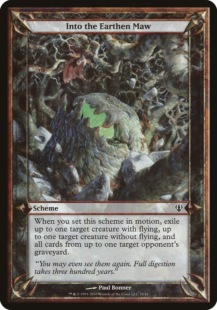 Image for Into the Earthen Maw (Archenemy) [Oversize Cards]