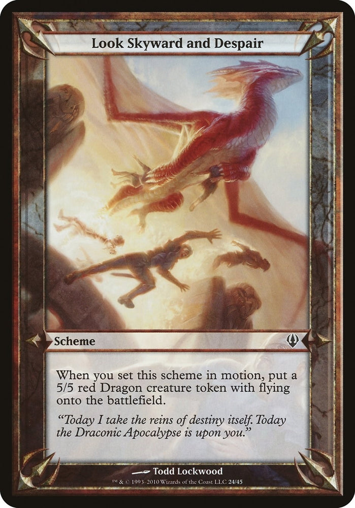 Image for Look Skyward and Despair (Archenemy) [Oversize Cards]