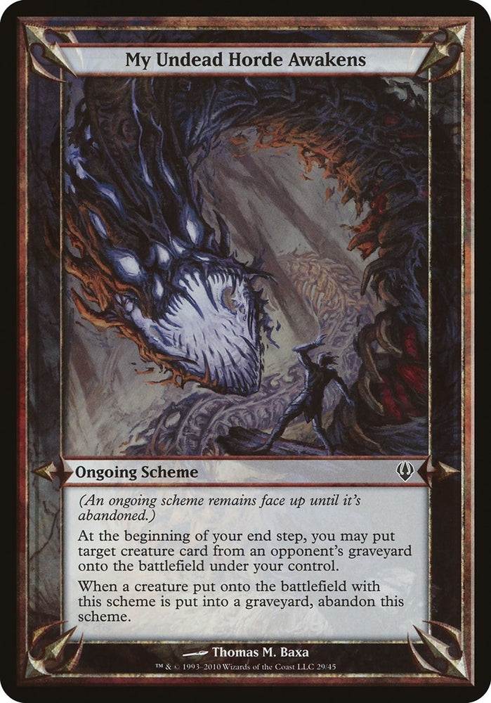 Image for My Undead Horde Awakens (Archenemy) [Oversize Cards]