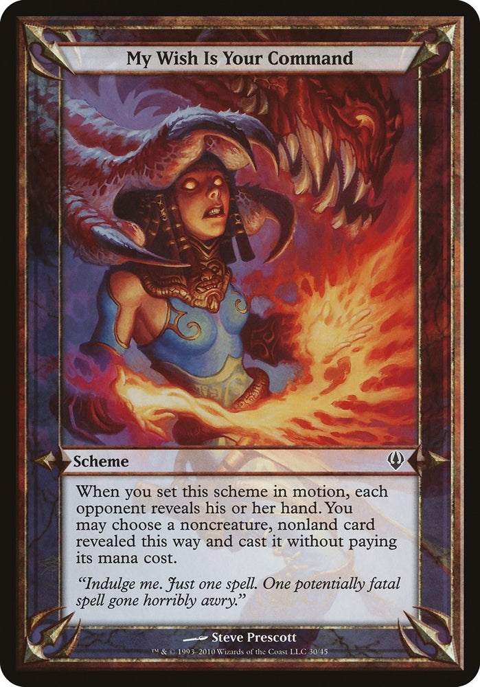 Image for My Wish Is Your Command (Archenemy) [Oversize Cards]