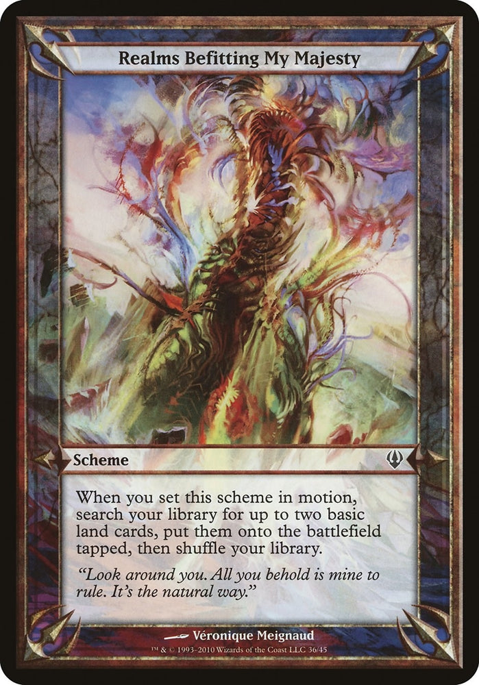 Image for Realms Befitting My Majesty (Archenemy) [Oversize Cards]