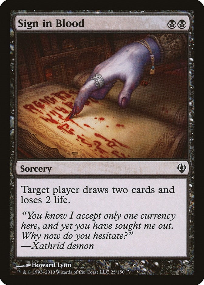 Image for Sign in Blood (25) [Archenemy]