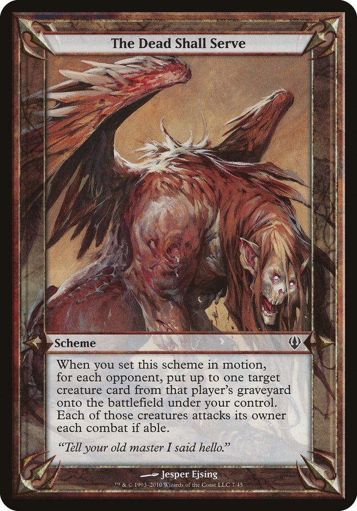 Image for The Dead Shall Serve (Archenemy) [Oversize Cards]