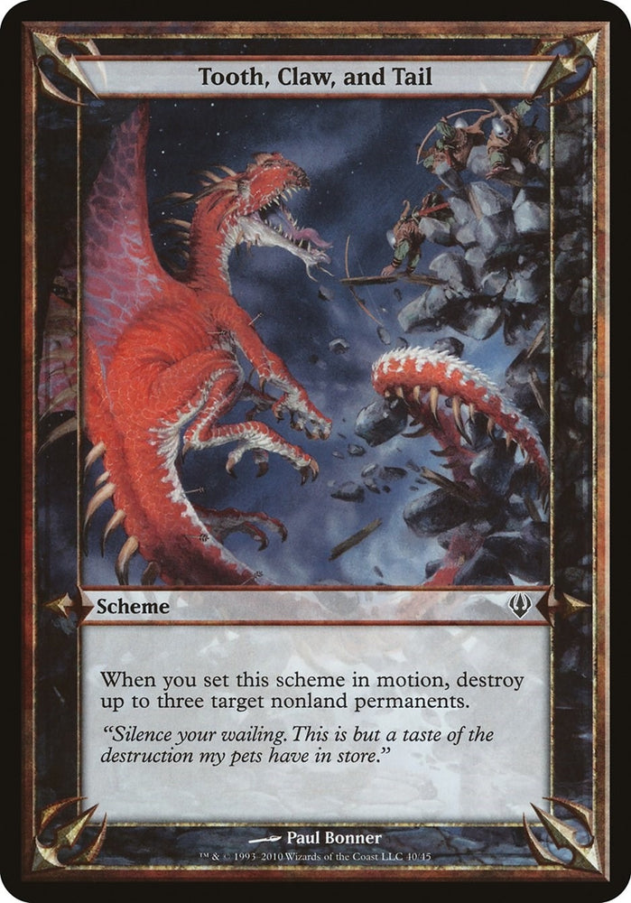 Image for Tooth, Claw, and Tail (Archenemy) [Oversize Cards]