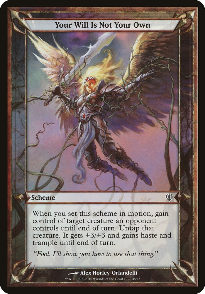 Image for Your Will Is Not Your Own (Archenemy) [Oversize Cards]