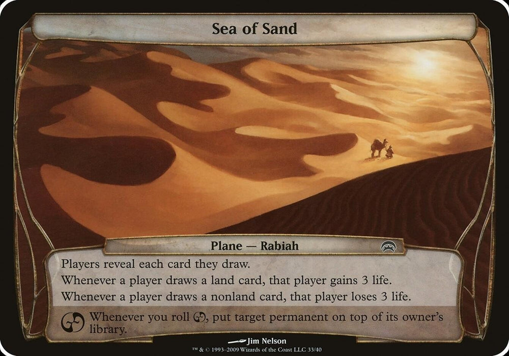 Image for Sea of Sand (Planechase) [Oversize Cards]