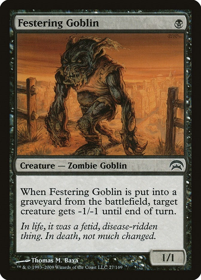 Image for Festering Goblin (27) [Planechase]