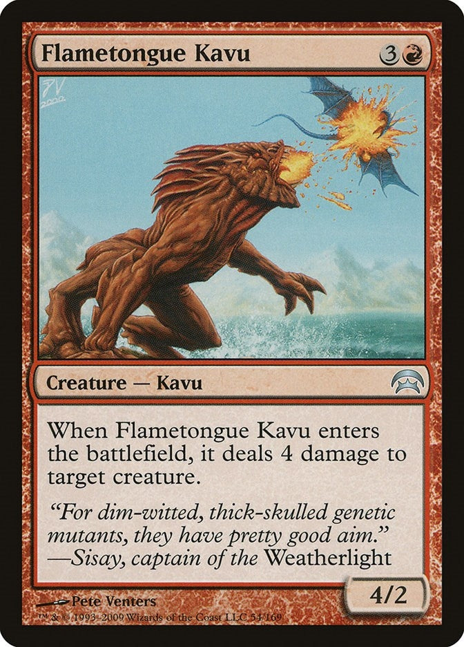 Image for Flametongue Kavu (54) [Planechase]